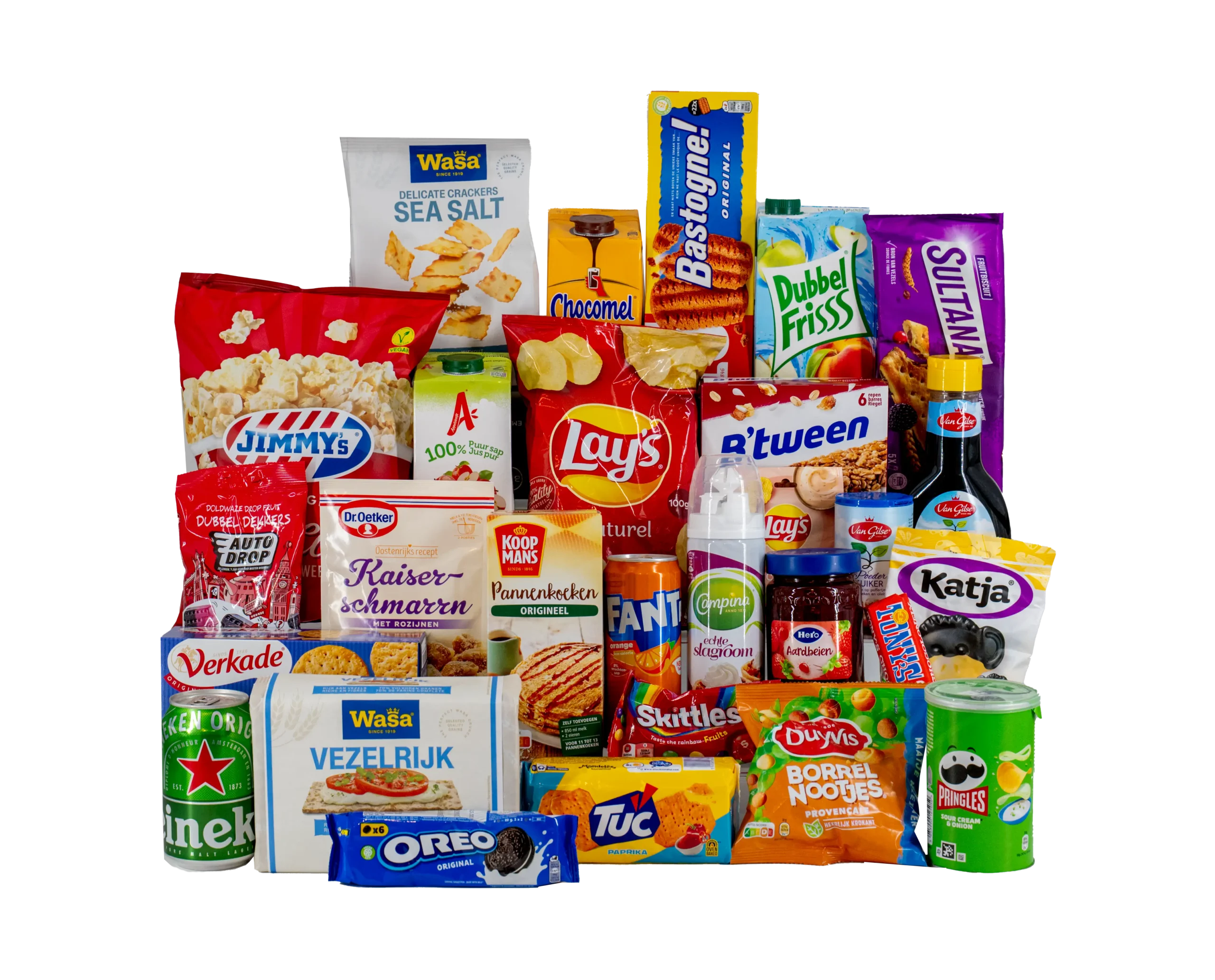 Kerstpakket A-merkenfeest is een heerlijk pakket met alleen maar bekend e A-merken