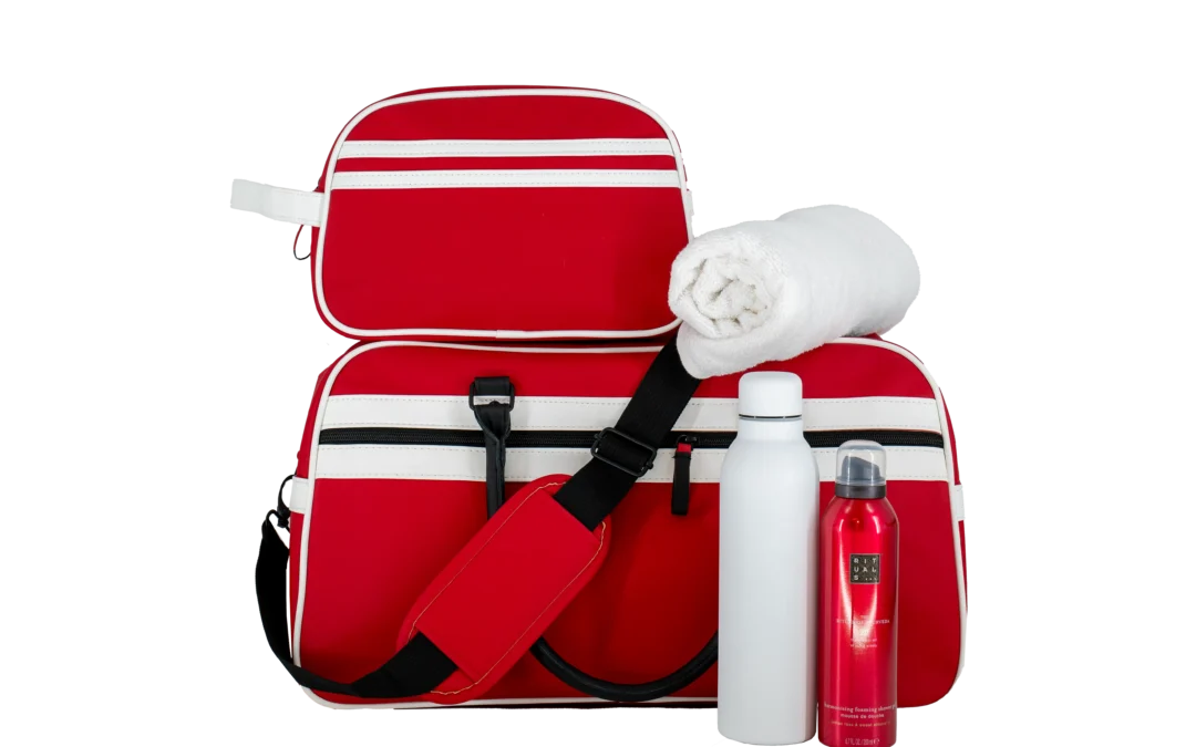 Kerstpakket Retro travel rood